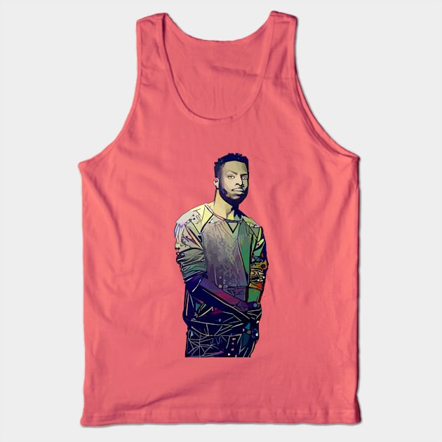 Abstract Isaiah Rashad Tank Top by stilldan97